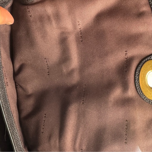 Coach Cassie Top Handle Black Pebbled Leather
Convertible Bag - Picture 9 of 16